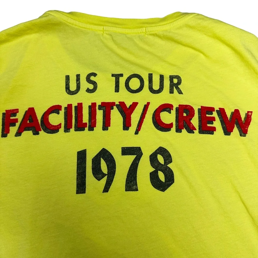 Daydreamer Rolling Stones 1978 Concert Tour Faculty & Crew Citron Yellow Sz XS - Picture 6 of 9